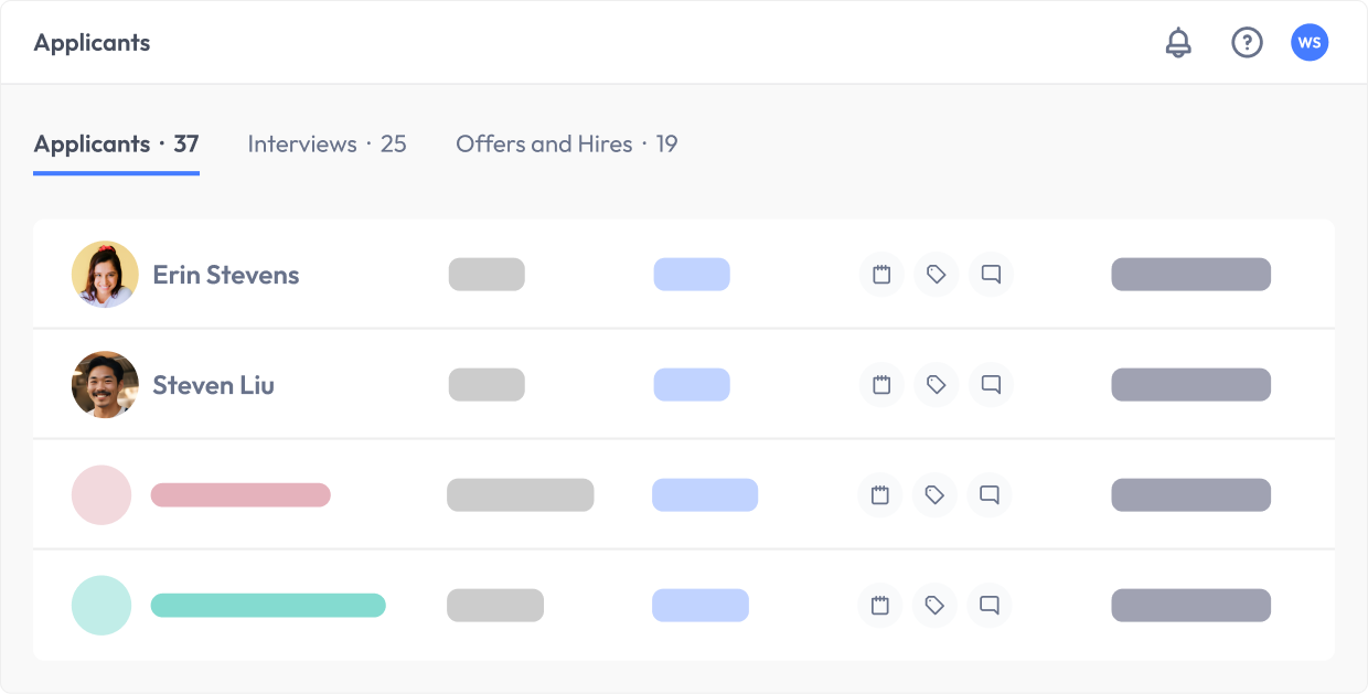 applicant dashboard